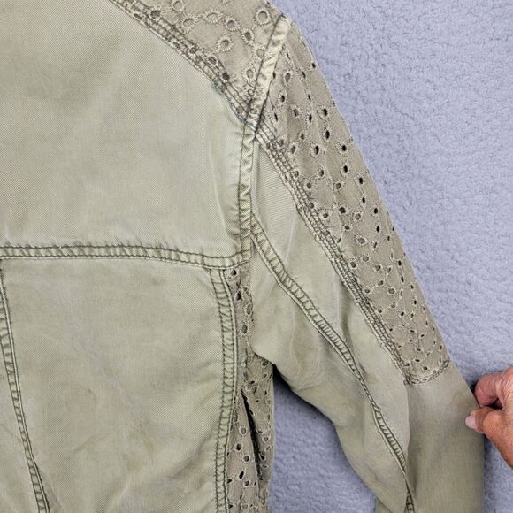 Anthropologie Hei Hei Jacket Women Small Military Army Green Utility Jacket - Picture 15 of 16